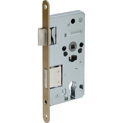 Abus Wohnungsabschlusstür-Einsteckschloss TGL Edelst. Profilzylinder DIN L Gold Abus Wohnungsabschlusstür-Einsteckschloss TGL Edelst. Profilzylinder DIN L Gold