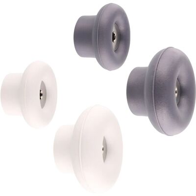 Wagner Wandhaken-Set Dot WH 0210 Schiefergrau-Lichtgrau 4 Stück Wagner Wandhaken-Set Dot WH 0210 Schiefergrau-Lichtgrau 4 Stück