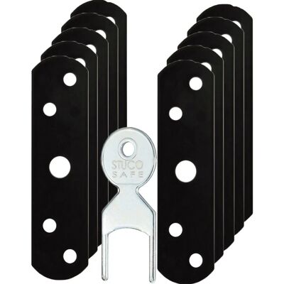 Bever Fenstersicherung Zubehörset 24SB Braun Bever Fenstersicherung Zubehörset 24SB Braun