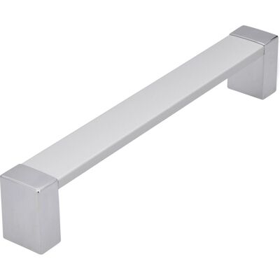 Siro Möbelgriff 2156 Aluminium Matt - Kunststoff Chrom Glänzend Lochabstand 128 Siro Möbelgriff 2156 Aluminium Matt - Kunststoff Chrom Glänzend Lochabstand 128