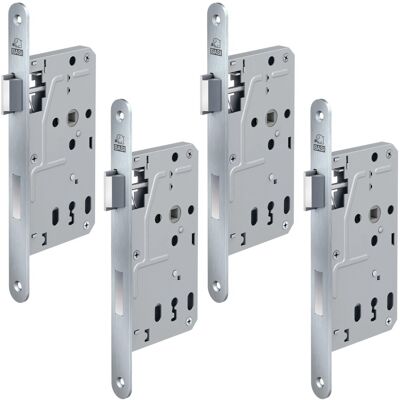 Basi Zimmertürschloss ES 927 BB DIN Links Rundstulp 20 mm Edelstahl Falle Kunststoff Riegel Aluminium 4er Set Basi Zimmertürschloss ES 927 BB DIN Links Rundstulp 20 mm Edelstahl Falle Kunststoff Riegel Aluminium 4er Set