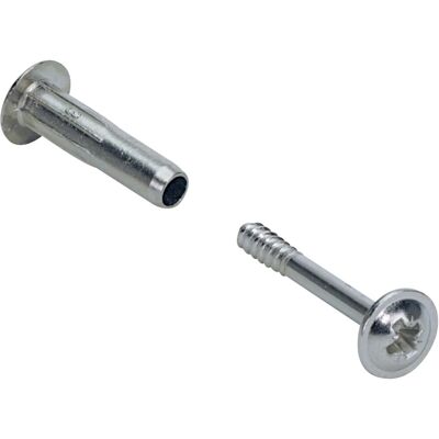 Hettich - Vite di collegamento M4 - nickel-plated - 28-38 - Schraube Hettich - Vite di collegamento M4 - nickel-plated - 28-38 - Schraube