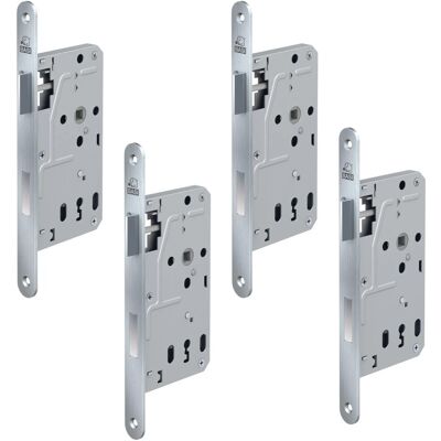 Basi Zimmertürschloss ES 927 BB DIN Rechts/Links Rundstulp 20 mm Edelstahl Falle/Riegel Aluminium 4er Set Basi Zimmertürschloss ES 927 BB DIN Rechts/Links Rundstulp 20 mm Edelstahl Falle/Riegel Aluminium 4er Set