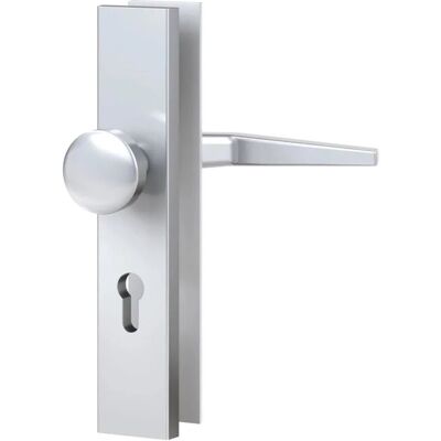 BASI Aluminium Türbeschlag - 72/15/8mm - Silber BASI Aluminium Türbeschlag - 72/15/8mm - Silber