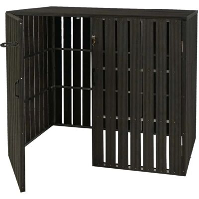 MCW 2-/4er WPC-Mülltonnenverkleidung J28 Anthrazit 115x140x100cm MCW 2-/4er WPC-Mülltonnenverkleidung J28 Anthrazit 115x140x100cm