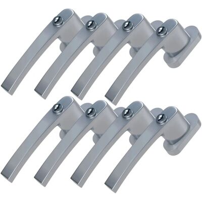 Basi Fenstergriff FG 503 Abschließbar 8er Set inkl. 1 Schlüssel je Fenstergriff Gleichschließend Silber Basi Fenstergriff FG 503 Abschließbar 8er Set inkl. 1 Schlüssel je Fenstergriff Gleichschließend Silber