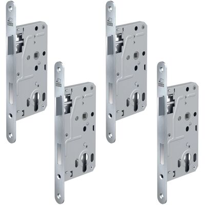 Basi Zimmertürschloss ES 92 8 PZW DIN Rechts Rundstulp 20 mm Edelstahl Falle Kunststoff Riegel Aluminium 4er Set Basi Zimmertürschloss ES 92 8 PZW DIN Rechts Rundstulp 20 mm Edelstahl Falle Kunststoff Riegel Aluminium 4er Set