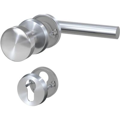 Basi Rosetten Garnitur ZB 3200 Edelstahl LForm Links Lochung Profilzylinder Basi Rosetten Garnitur ZB 3200 Edelstahl LForm Links Lochung Profilzylinder
