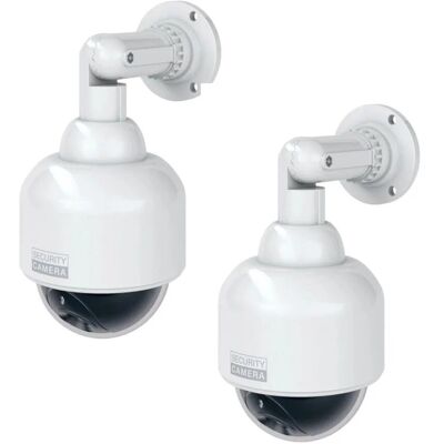 Basi CCD KameraAttrappe KA 302 mit Rotem Blinklicht nach IP23 Geprüft inkl. Befestigungsmaterial und Aufklebbares Warnschild 2er Set Basi CCD KameraAttrappe KA 302 mit Rotem Blinklicht nach IP23 Geprüft inkl. Befestigungsmaterial und Aufklebbares Warnschild 2er Set