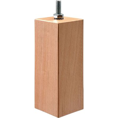 Hettich Möbelfuß Brema 150 x 50 x 50 mm Holz Buche mit M8 Schraube 1 Stück FSC® Hettich Möbelfuß Brema 150 x 50 x 50 mm Holz Buche mit M8 Schraube 1 Stück FSC®