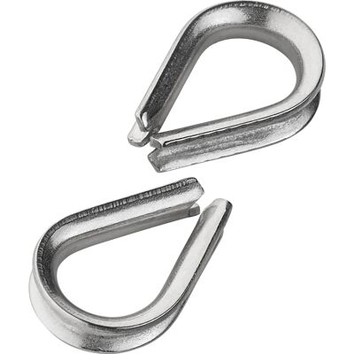 Kausche Edelstahl 8 mm 2 Stück Kausche Edelstahl 8 mm 2 Stück