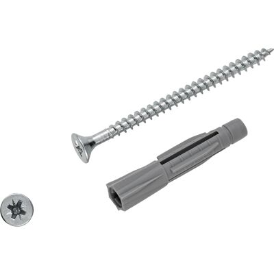 LUXTOOLS LUX-TOOLS Allzweckdübel mit Schrauben Ø 8 mm x 45 mm 50 Stück LUXTOOLS LUX-TOOLS Allzweckdübel mit Schrauben Ø 8 mm x 45 mm 50 Stück