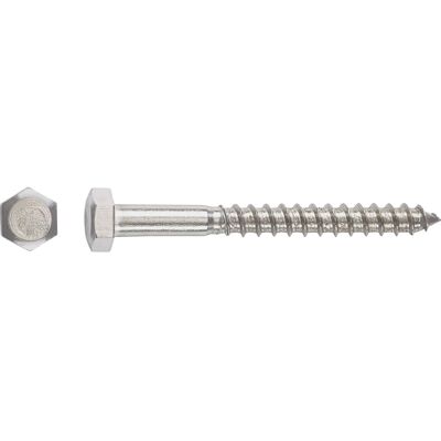 LUXTOOLS LUX-TOOLS Sechskantkopf Holzschraube Außensechskant-Antrieb Ø 6 mm x 50 mm LUXTOOLS LUX-TOOLS Sechskantkopf Holzschraube Außensechskant-Antrieb Ø 6 mm x 50 mm