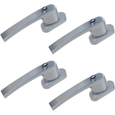 Basi Fenstergriff FG 503 Abschließbar 4er Set inkl. 1 Schlüssel je Fenstergriff Gleichschließend Silber Basi Fenstergriff FG 503 Abschließbar 4er Set inkl. 1 Schlüssel je Fenstergriff Gleichschließend Silber