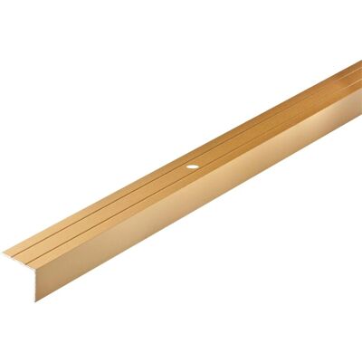 Arcansas Treppenkantenprofil Aluminium 25 mm x 20 mm x 1.000 mm Gold Arcansas Treppenkantenprofil Aluminium 25 mm x 20 mm x 1.000 mm Gold