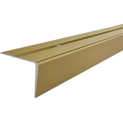 Arcansas Treppenkantenprofil Aluminium 2,6 mm x 42 mm x 2.000 mm Gold Arcansas Treppenkantenprofil Aluminium 2,6 mm x 42 mm x 2.000 mm Gold