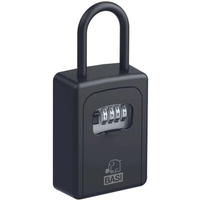 Basi Schlüsselsafe SSZ 200B Schwarz mit Zahlenschloss Aluminium Basi Schlüsselsafe SSZ 200B Schwarz mit Zahlenschloss Aluminium