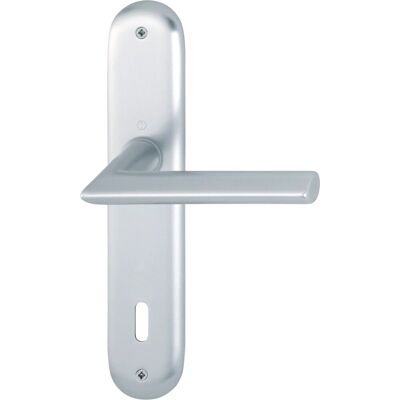 Hoppe Langschild-Türgriff-Garnitur Stockholm für Innentüren Aluminium Silber Hoppe Langschild-Türgriff-Garnitur Stockholm für Innentüren Aluminium Silber
