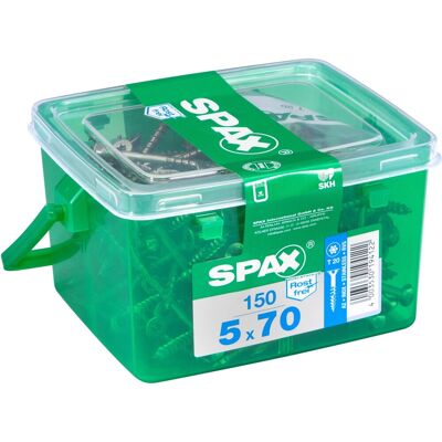 Spax Senkkopf Terrassenschraube T-Star plus-Antrieb Ø 5 mm x 70 mm 150 Stück Spax Senkkopf Terrassenschraube T-Star plus-Antrieb Ø 5 mm x 70 mm 150 Stück