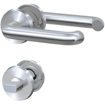 Basi Rosetten Garnitur ZB 3100 Edelstahl U-Form Lochung WC/Bad Basi Rosetten Garnitur ZB 3100 Edelstahl U-Form Lochung WC/Bad