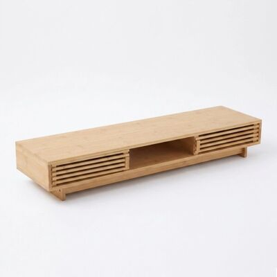Relaxdays Monitorständer Bambus Natur Rutschfest 14 cm x 96,5 cm x 24,5 cm Relaxdays Monitorständer Bambus Natur Rutschfest 14 cm x 96,5 cm x 24,5 cm