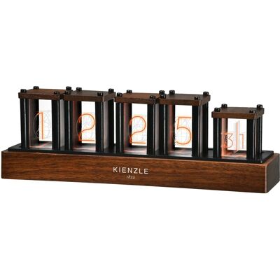 Kienzle LED-Nixie-Uhr Braun Kienzle LED-Nixie-Uhr Braun