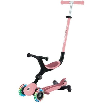 Globber Go-Up Active Lights 360 3 in 1 Aufsitzrad Laufrad und Scooter 120/80 mm 3-Rädrig Höhenverstellbar Rosa Globber Go-Up Active Lights 360 3 in 1 Aufsitzrad Laufrad und Scooter 120/80 mm 3-Rädrig Höhenverstellbar Rosa
