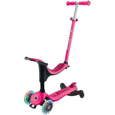 Globber Go-Up Sporty Lights 360 3in1 Aufsitzrad Laufrad Scooter 120/80mm 3-Rädrig Verstellbar LED-Rollen Pink Globber Go-Up Sporty Lights 360 3in1 Aufsitzrad Laufrad Scooter 120/80mm 3-Rädrig Verstellbar LED-Rollen Pink