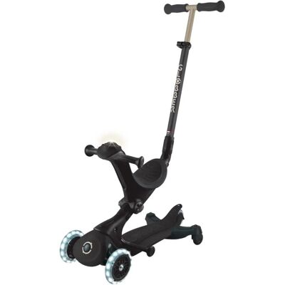 Globber Go-Up Deluxe Lights 360 3 in 1 Aufsitzrad Laufrad Scooter 3-Rädrig Verstellbar LED-Leuchtrollen Schwarz Globber Go-Up Deluxe Lights 360 3 in 1 Aufsitzrad Laufrad Scooter 3-Rädrig Verstellbar LED-Leuchtrollen Schwarz