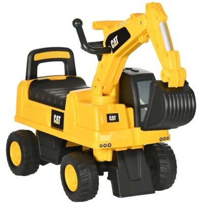 HOMCOM Kindersitzbagger - Modell 85 x 27,5 x 47,5 cm - Gelb+Schwarz HOMCOM Kindersitzbagger - Modell 85 x 27,5 x 47,5 cm - Gelb+Schwarz