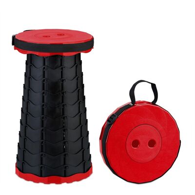 Relaxdays Teleskophocker Kunststoff Schwarz Rot Höhenverstellbar 44,5 cm x 25 cm 0,9 kg Relaxdays Teleskophocker Kunststoff Schwarz Rot Höhenverstellbar 44,5 cm x 25 cm 0,9 kg