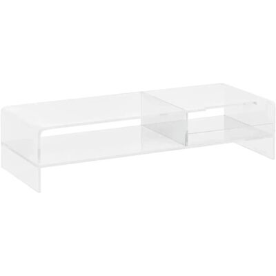 HOMCOM Monitorständer mit Staufach bis 24 Zoll bis 5kg Acryl 50,8 x 19 x 12 cm HOMCOM Monitorständer mit Staufach bis 24 Zoll bis 5kg Acryl 50,8 x 19 x 12 cm