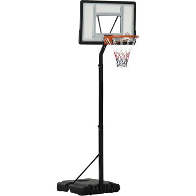 HOMCOM Basketballständer Stahl Kunststoff HDPE Schwarz 90L x 60B x 260-310H cm HOMCOM Basketballständer Stahl Kunststoff HDPE Schwarz 90L x 60B x 260-310H cm