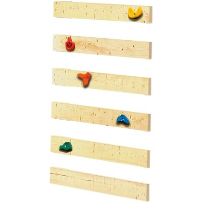 AKUBI Lotti, Danny und Frieda Natürliche Holz-Kletterwand - Kletterwand AKUBI Lotti, Danny und Frieda Natürliche Holz-Kletterwand - Kletterwand