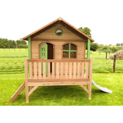 Axi Spielhaus Stef Braun/Grün mit Rutsche Weiß 349 x 212 x 212 cm FSC® Axi Spielhaus Stef Braun/Grün mit Rutsche Weiß 349 x 212 x 212 cm FSC®