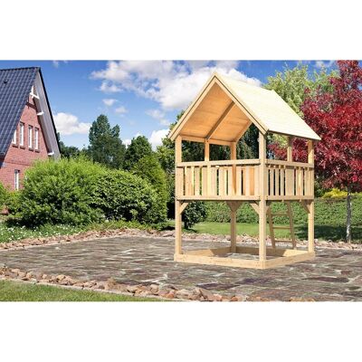 Karibu Spielturm Luis - braun - Play Tower Karibu Spielturm Luis - braun - Play Tower