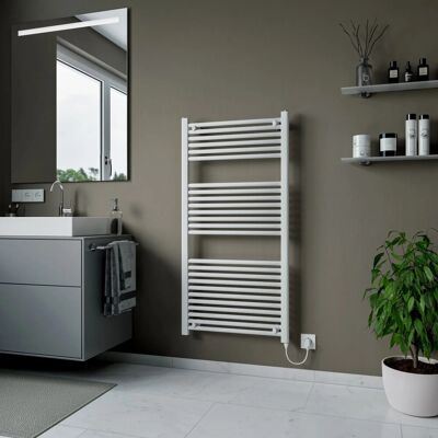 Ximax Handtuchheizkörper Omega 600 W Elektrisch mit Heizstab 120 cm x 60 cm Weiß Ximax Handtuchheizkörper Omega 600 W Elektrisch mit Heizstab 120 cm x 60 cm Weiß