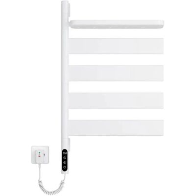 Emke Elektrischer Handtuchhalter 45x76 cm Weiß Drehbar mit Ablage APP und Sprachsteuerung mit Temperaturregler und Zeitsteuerung Emke Elektrischer Handtuchhalter 45x76 cm Weiß Drehbar mit Ablage APP und Sprachsteuerung mit Temperaturregler und Zeitsteuerung
