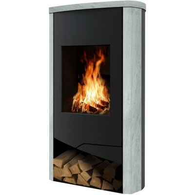 Wamsler Nevada Kaminofen Naturstein Schwarz 5 kW Wamsler Nevada Kaminofen Naturstein Schwarz 5 kW