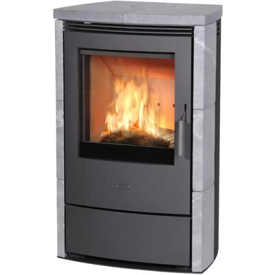 Fireplace Meltemi Kaminofen Speckstein Schwarz 8 kW mit Automatik Fireplace Meltemi Kaminofen Speckstein Schwarz 8 kW mit Automatik