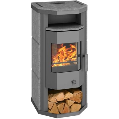 Wamsler Thyra Kaminofen Naturstein Grau 6 kW mit Automatik Wamsler Thyra Kaminofen Naturstein Grau 6 kW mit Automatik