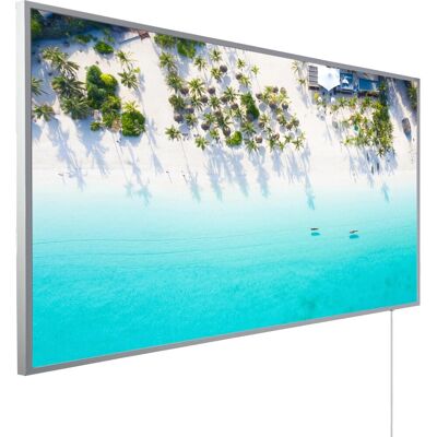 Könighaus Infrarotheizung Panorama-Serie 60 cm x 120 cm 1200 W Traumstrand 1 Könighaus Infrarotheizung Panorama-Serie 60 cm x 120 cm 1200 W Traumstrand 1