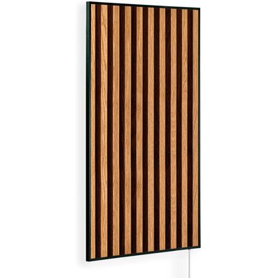 Könighaus Infrarotheizung Holzpaneel Ambient Edition 600 W Schwarz Könighaus Infrarotheizung Holzpaneel Ambient Edition 600 W Schwarz