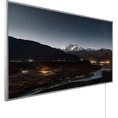 Könighaus Infrarotheizung Panorama-Serie 60cm x 120cm 1200 W Berg Tal und Sterne Könighaus Infrarotheizung Panorama-Serie 60cm x 120cm 1200 W Berg Tal und Sterne