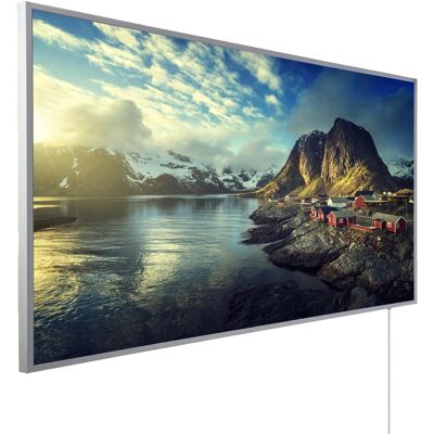 Könighaus Infrarotheizung Panorama-Serie 60 cm x 100 cm 600 W Aussicht Norwegen Könighaus Infrarotheizung Panorama-Serie 60 cm x 100 cm 600 W Aussicht Norwegen