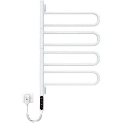 Emke Elektrischer Handtuchtrockner 130 W Drehbar mit LED Display Intelligente Steuerung mit Thermostat WiFi Google Home Alexa Emke Elektrischer Handtuchtrockner 130 W Drehbar mit LED Display Intelligente Steuerung mit Thermostat WiFi Google Home Alexa