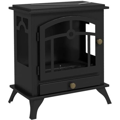 HOMCOM Ethanol Kamin Stahl 45L x 28B x 54H cm Schwarz HOMCOM Ethanol Kamin Stahl 45L x 28B x 54H cm Schwarz