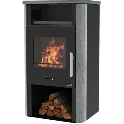 Wamsler Cube NS Kaminofen Naturstein Schwarz 6 kW Wamsler Cube NS Kaminofen Naturstein Schwarz 6 kW