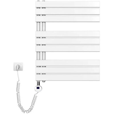 Emke - 762x600 400W - Weiß - Elektrischer Handtuchwärmer Emke - 762x600 400W - Weiß - Elektrischer Handtuchwärmer