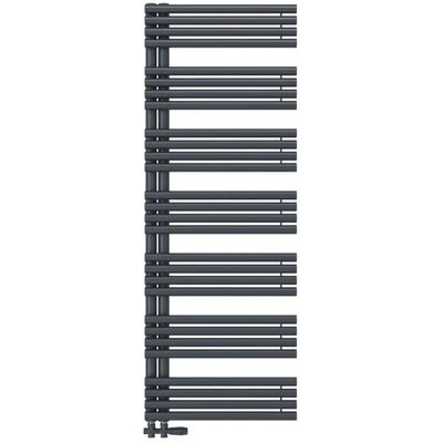 Emke Handtuchheizkörper 166 × 60 cm mit Seitenanschluss Anthrazit Badheizkörper 1075W Emke Handtuchheizkörper 166 × 60 cm mit Seitenanschluss Anthrazit Badheizkörper 1075W
